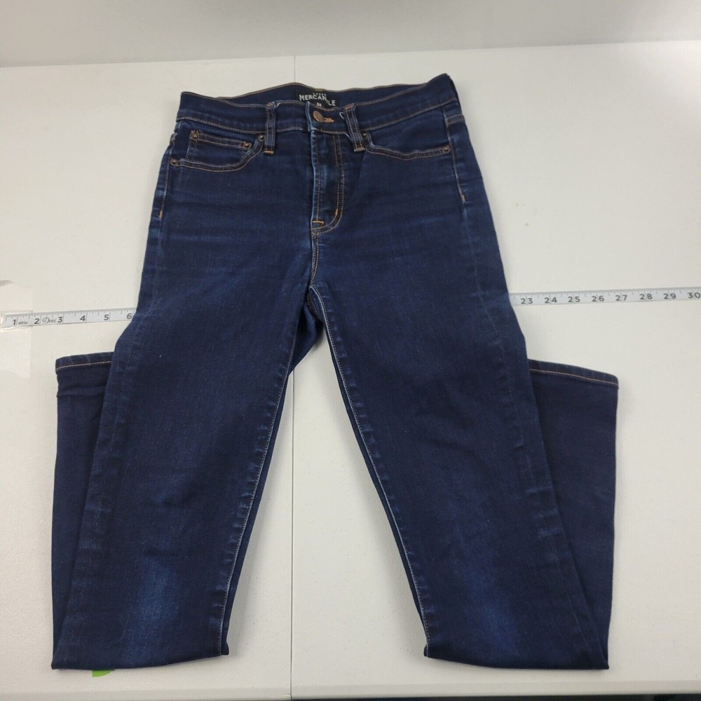 J.Crew Mercantile skinny slim jeans dark wash denim womens 429‎